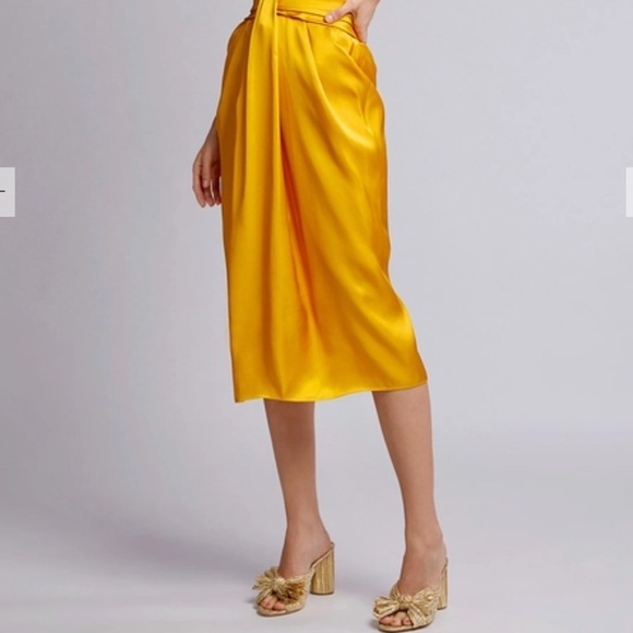 Brandon Maxwell Petal Front Cocktail Satin Dress NWT SZ 4✨✨🔥🔥 - Picture 9 of 16